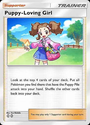 Puppy-Loving Girl