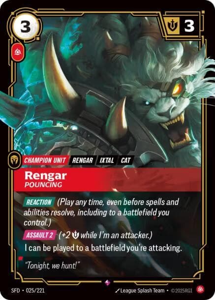 Rengar, Pouncing