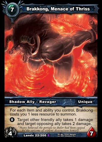 Brakkong, Menace of Thriss