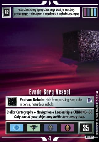 Evade Borg Vessel *VP