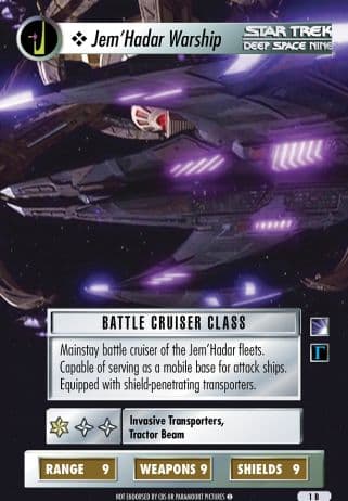 Jem'Hadar Warship (Borderless Promos)