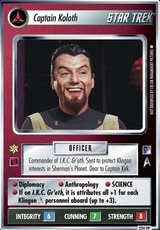 Captain Koloth *VP