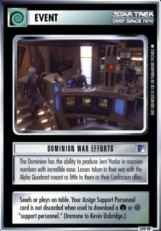 Dominion War Efforts *VP