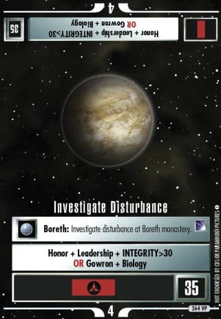 Investigate Disturbance *VP