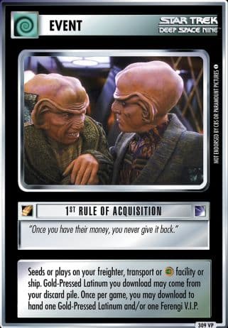 1st Rule of Acquisition *VP