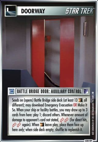 Battle Bridge Door: Auxiliary Control