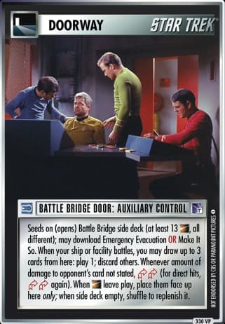 Battle Bridge Door: Auxiliary Control *VP