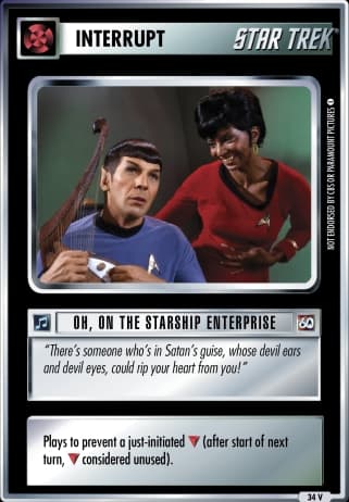 Oh, on the Starship Enterprise