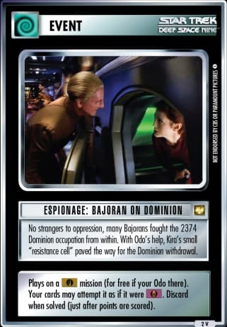 Espionage: Bajoran on Dominion (All Good Things Remastered)