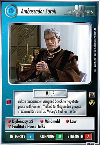 Ambassador Sarek (Homefront II)