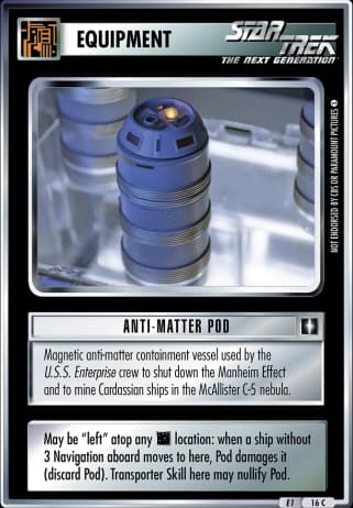 Anti-Matter Pod