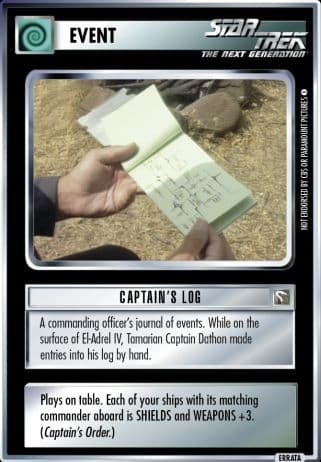 Captain's Log