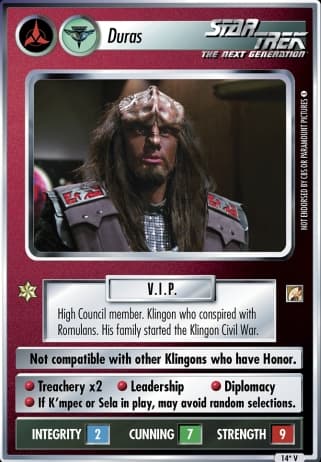 Duras (Dramatis Personae)