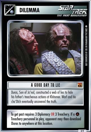 A Good Day to Lie