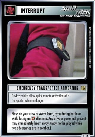 Emergency Transporter Armbands (Premiere Remastered)