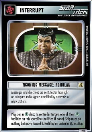 Incoming Message: Romulan (Premiere Remastered)