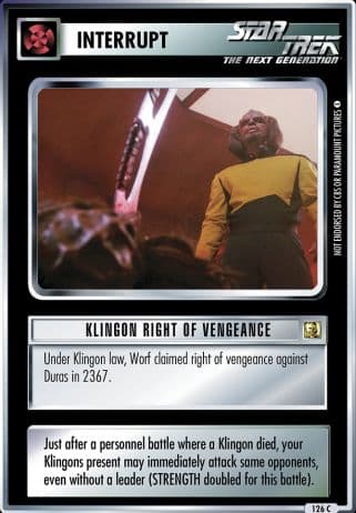 Klingon Right of Vengeance (Premiere Remastered)