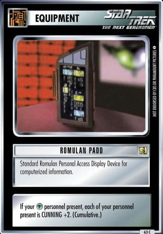 Romulan PADD (Premiere Remastered)