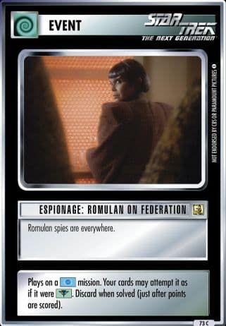 Espionage: Romulan on Federation (Premiere Remastered)