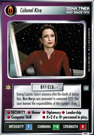 Colonel Kira 2E (Virtual Promo Cards)