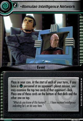 Romulan Intelligence Network 2E