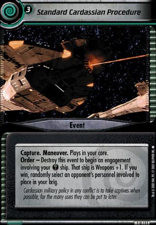 Standard Cardassian Procedure 2E