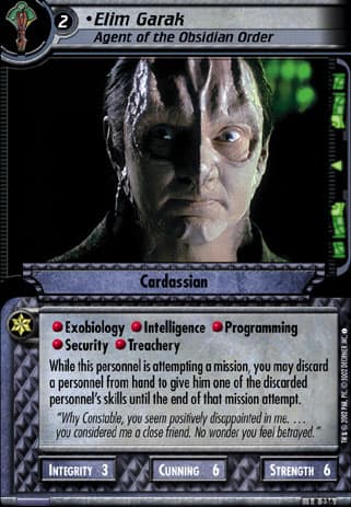 Elim Garak 2E (Agent of the Obsidian Order)