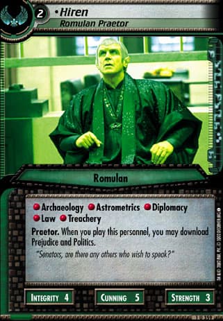 Hiren 2E (Romulan Praetor)