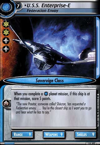 U.S.S. Enterprise-E 2E (Federation Envoy)