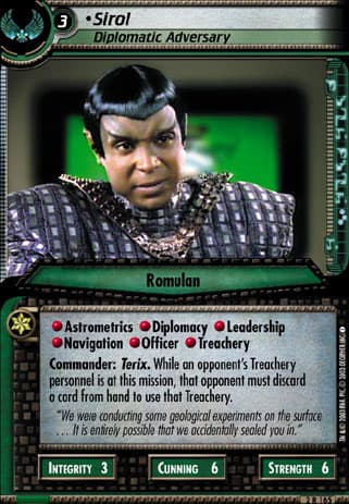 Sirol 2E (Diplomatic Adversary)