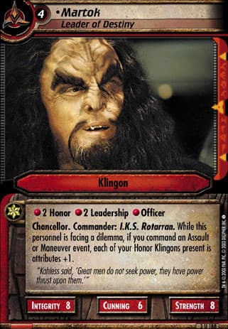 Martok 2E (Leader of Destiny)