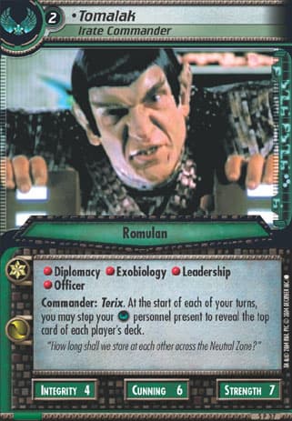 Tomalak 2E (Irate Commander)
