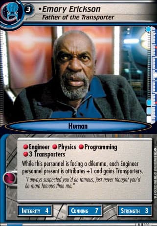 Emory Erickson 2E (Father of the Transporter)