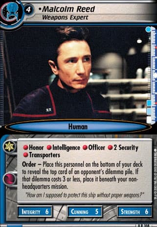 Malcolm Reed 2E (Weapons Expert)