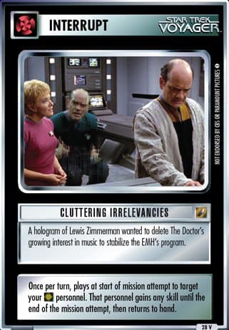 Cluttering Irrelevancies