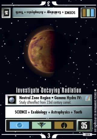 Investigate Decaying Radiation
