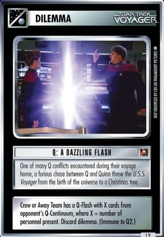 Q: A Dazzling Flash