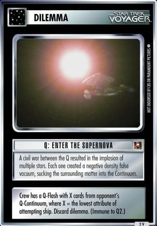 Q: Enter the Supernova