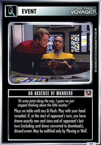 An Absence of Manners