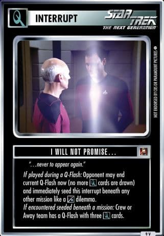 I Will Not Promise...