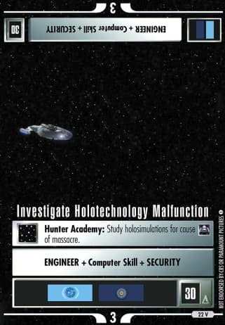 Investigate Holotechnology Malfunction