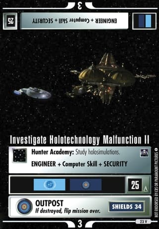 Investigate Holotechnology Malfunction II