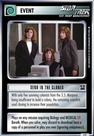 Send in the Clones