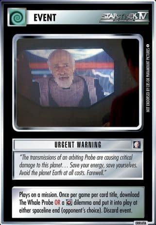 Urgent Warning