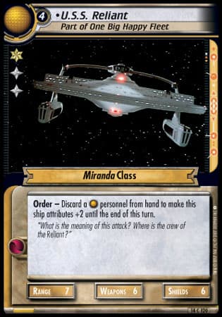 U.S.S. Reliant 2E (Part of One Big Happy Fleet)