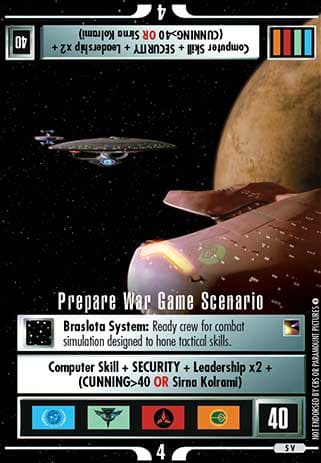 Prepare War Game Scenario