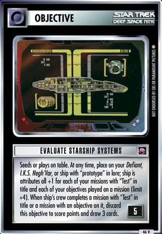 Evaluate Starship Systems