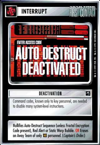 Deactivation