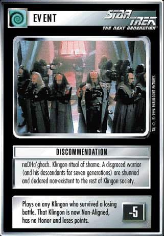 Discommendation