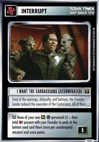 I Want the Cardassians Exterminated!